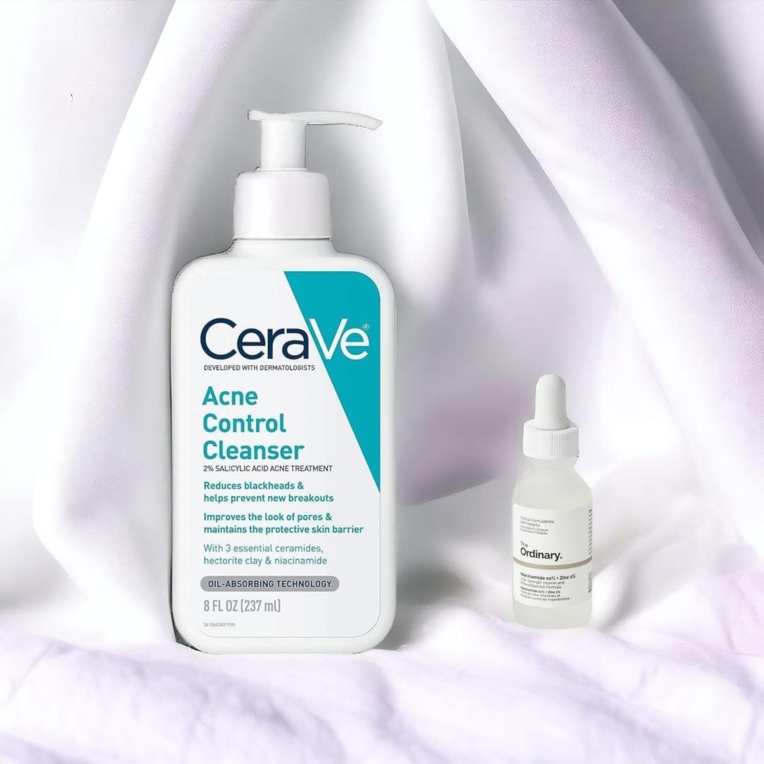 CeraVe SA Lotion + The Ordinary Niacinamide Serum Bundle