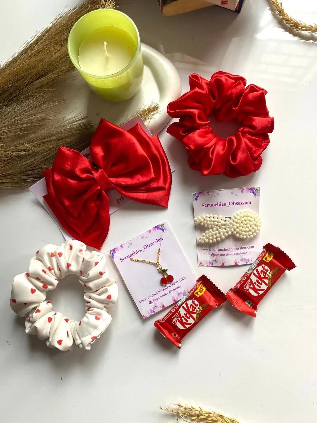 Silk Hair Scrunchies Gift Set