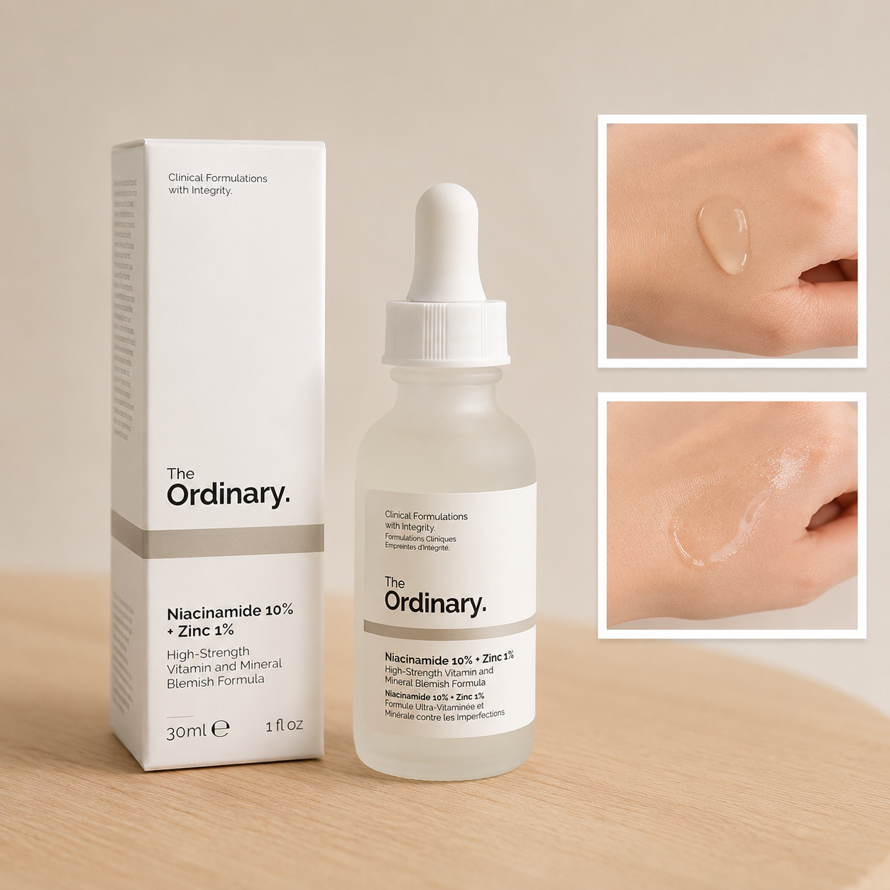 Niacinamide 10% + Zinc 1% Serum 30ml for Oily & Acne-Prone Skin