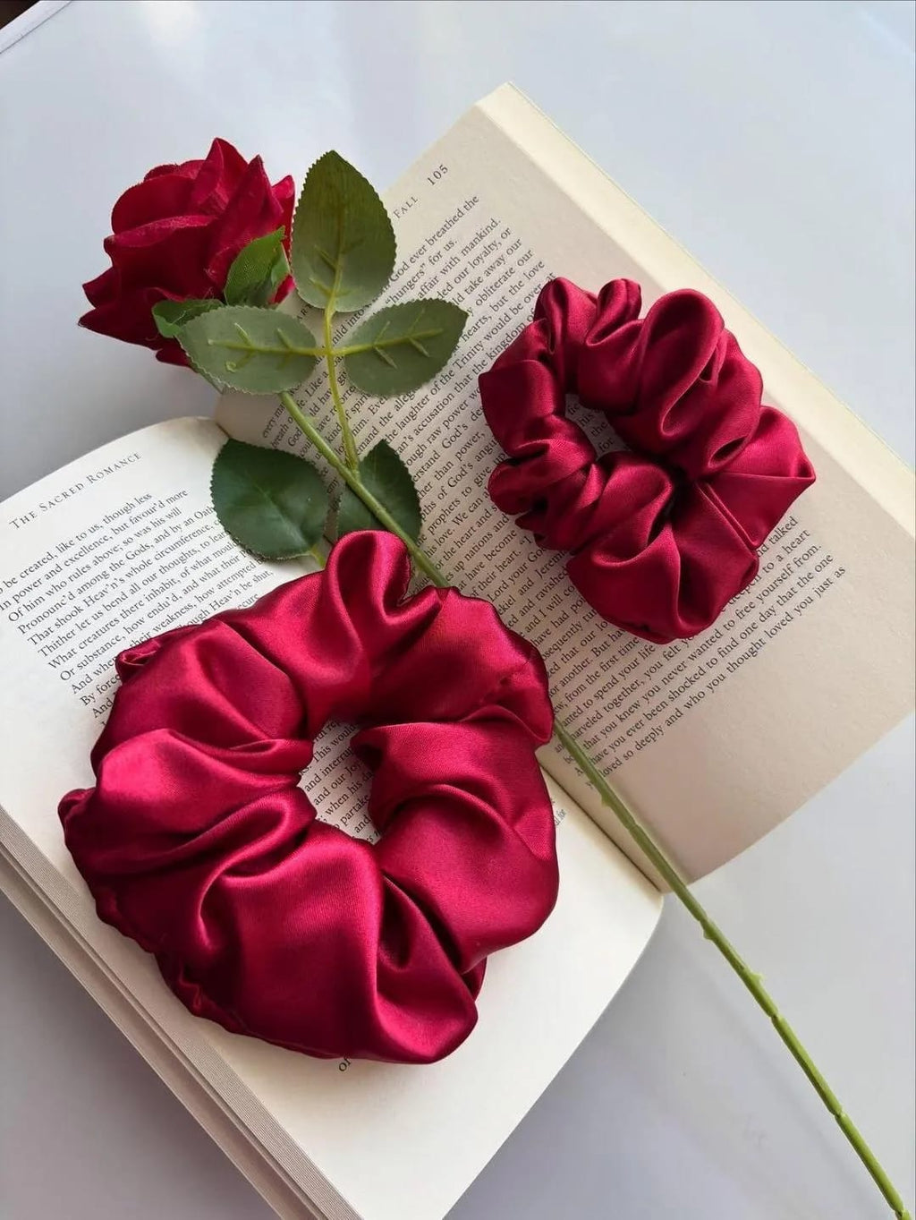 Silk Hair Scrunchies Gift Set