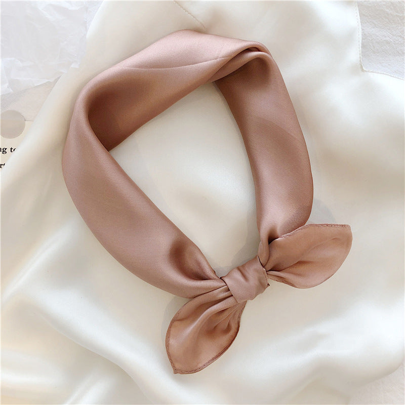 Mulberry Silk Scarf - Milk White 53cm