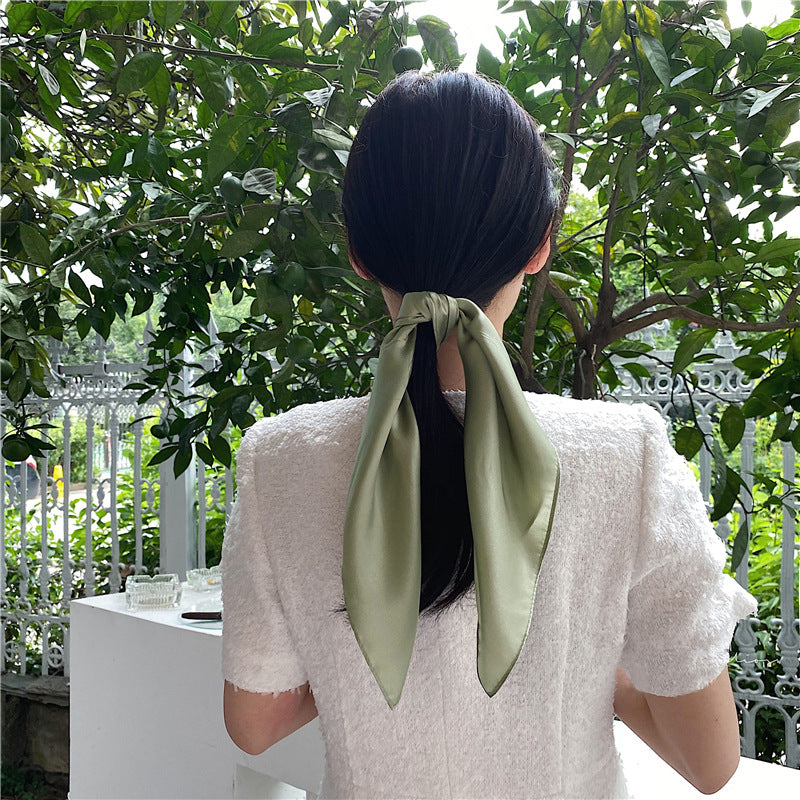 Mulberry Silk Scarf - Milk White 53cm